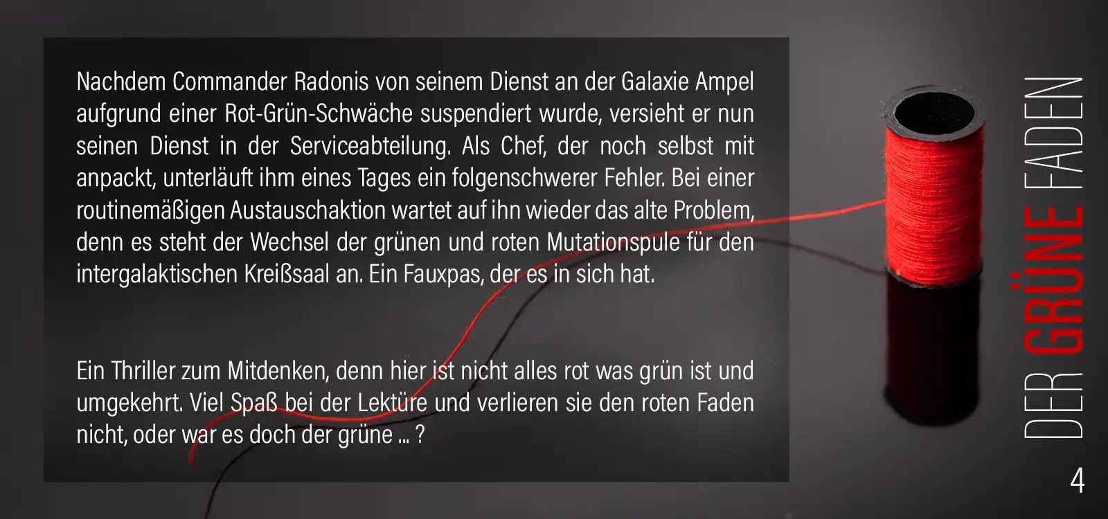 Text-Idee der rote Faden 4